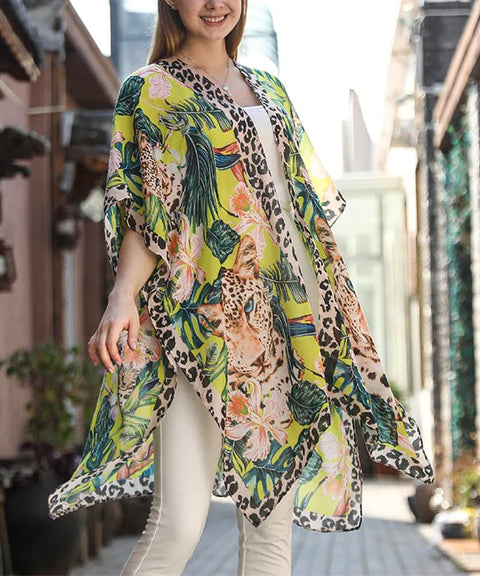 CASSIE ANIMAL PRINT KIMONO