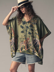 SUTTON  SAFARI PONCHO ONE SIZE