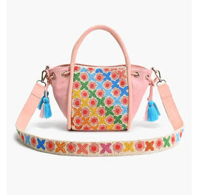 America & Beyond Pink Petals Tote -Treasure