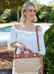 ABIGAIL STRAW HANDBAG