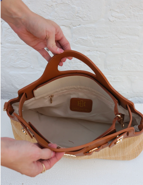 ABIGAIL STRAW HANDBAG