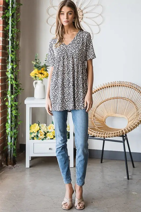 SANDIE V Neck Top