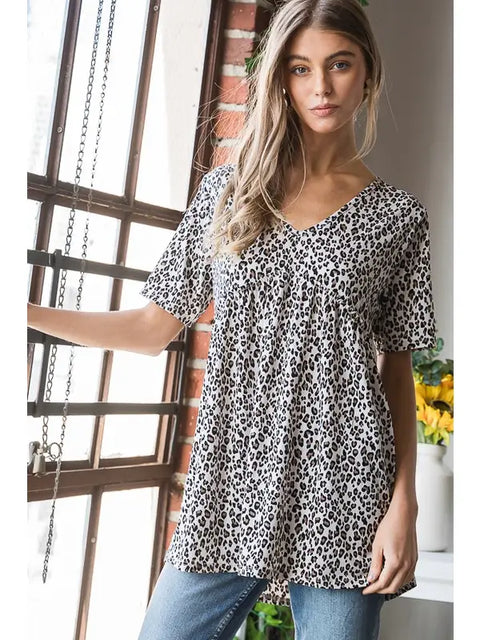 SANDIE V Neck Top