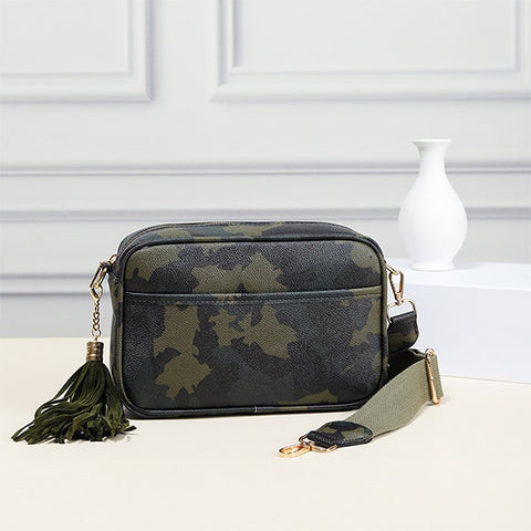 Camo Pebble Crossbody Bag