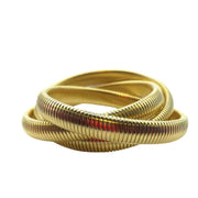 Gold Twisted  Bracelets (Set of 3)