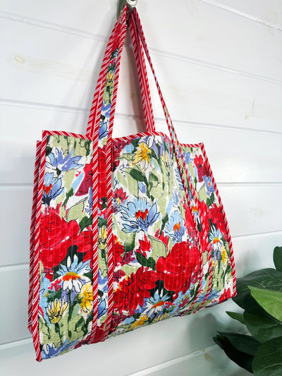 Garden Party Quilted Tote