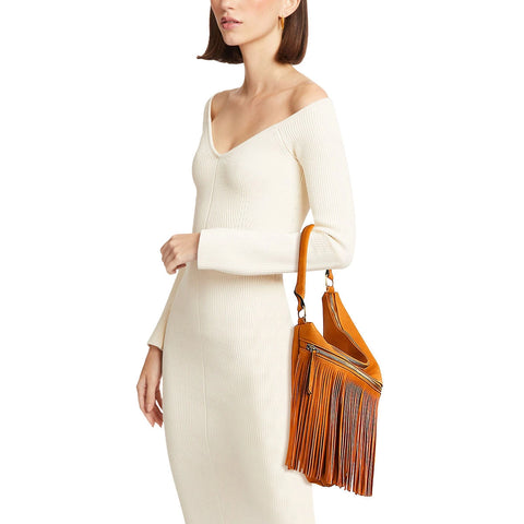 Mellie Mustard Fringe Bag & Crossbody