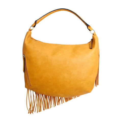 Mellie Mustard Fringe Bag & Crossbody