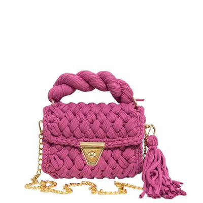 Woven  Bella Pink Bag / Crossbody (Copy)