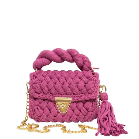 Woven  Bella Pink Bag / Crossbody (Copy)