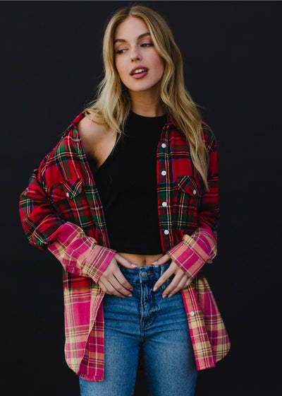 Helena Plaid Flannel Shirt