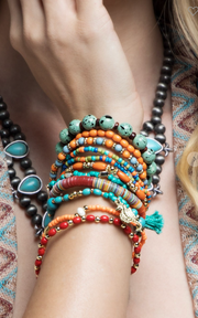 Turquoise Tumbler 11 Strands of Boho Chic
