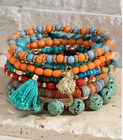 Turquoise Tumbler 11 Strands of Boho Chic