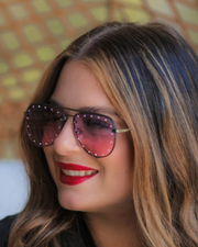 Loving Life Pink Bling Aviators
