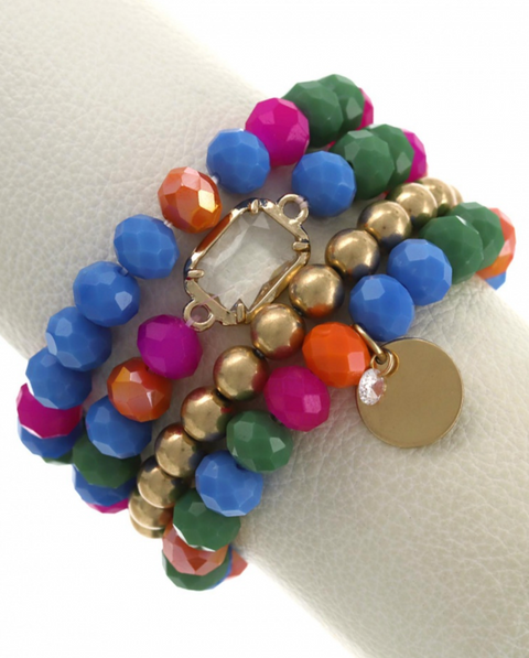 Spring Blues Stack Bracelet
