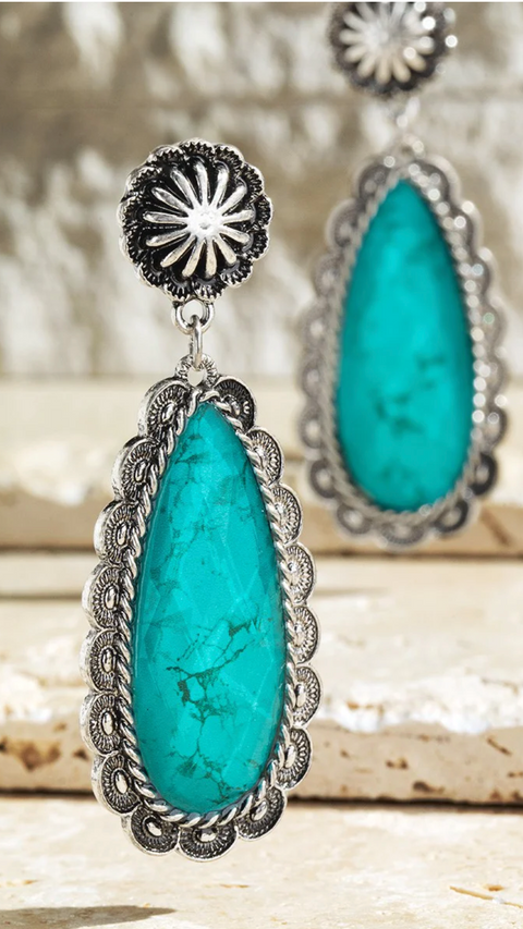 Fuchsia, Mustard, Turquoise or Black Silver Earrings