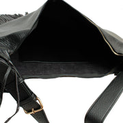 Flirty Fringed Oversized Vegan Leather Purse  Camel  or Black
