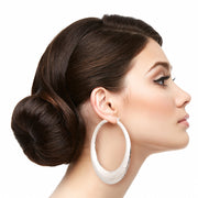 POLISHED GOLD OR SILVER HOOPS - WOW