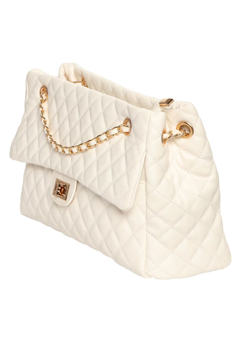 White Quilted Purse